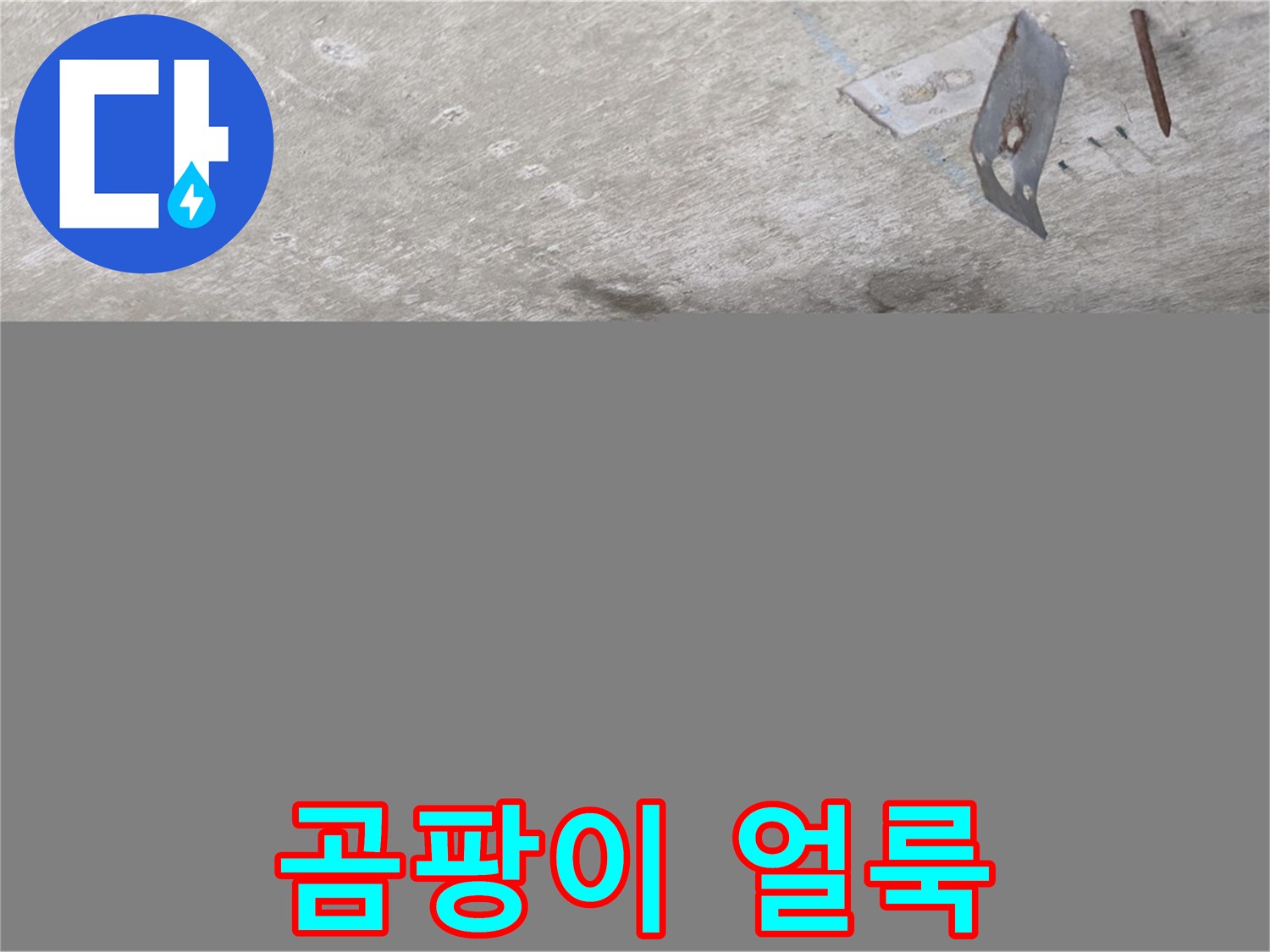 콘크리트 표면 곰팡이 얼룩 - 남양주 오남 누수