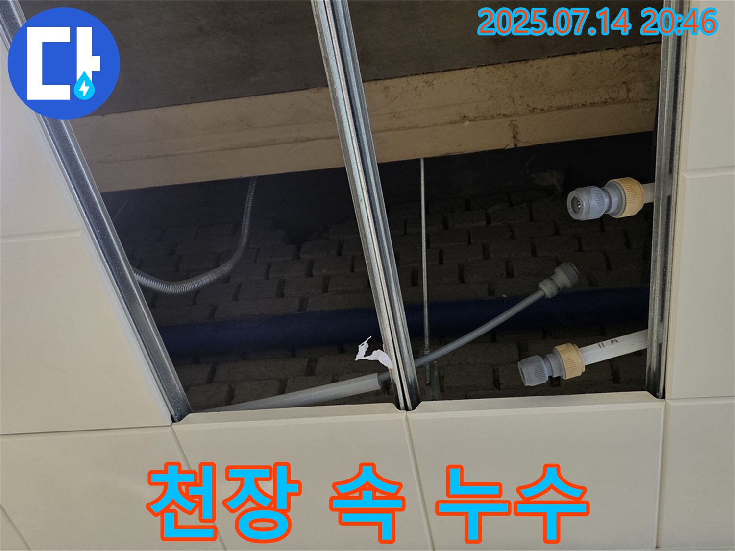 남양주 다산 도농동 천장 속 누수 - 꼼꼼한 탐지로 누수 지점 발견