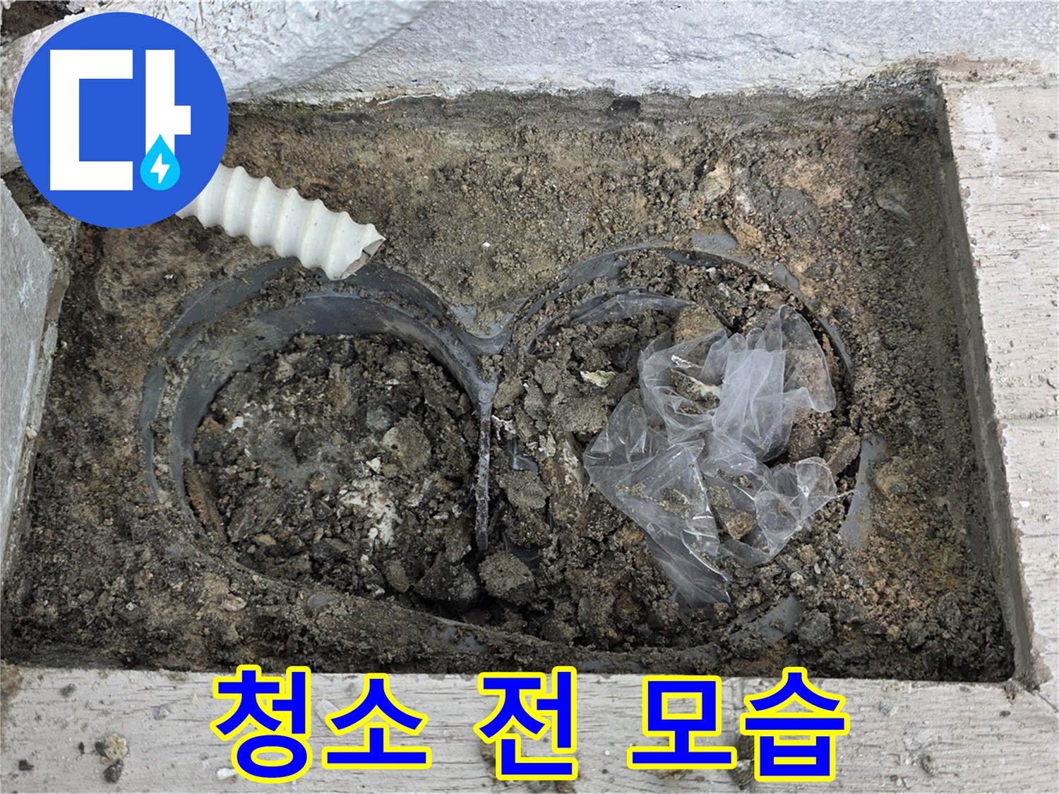 노원구 중계동 청구3차 아파트 누수 - 배수구 청소 전 끔찍한 모습