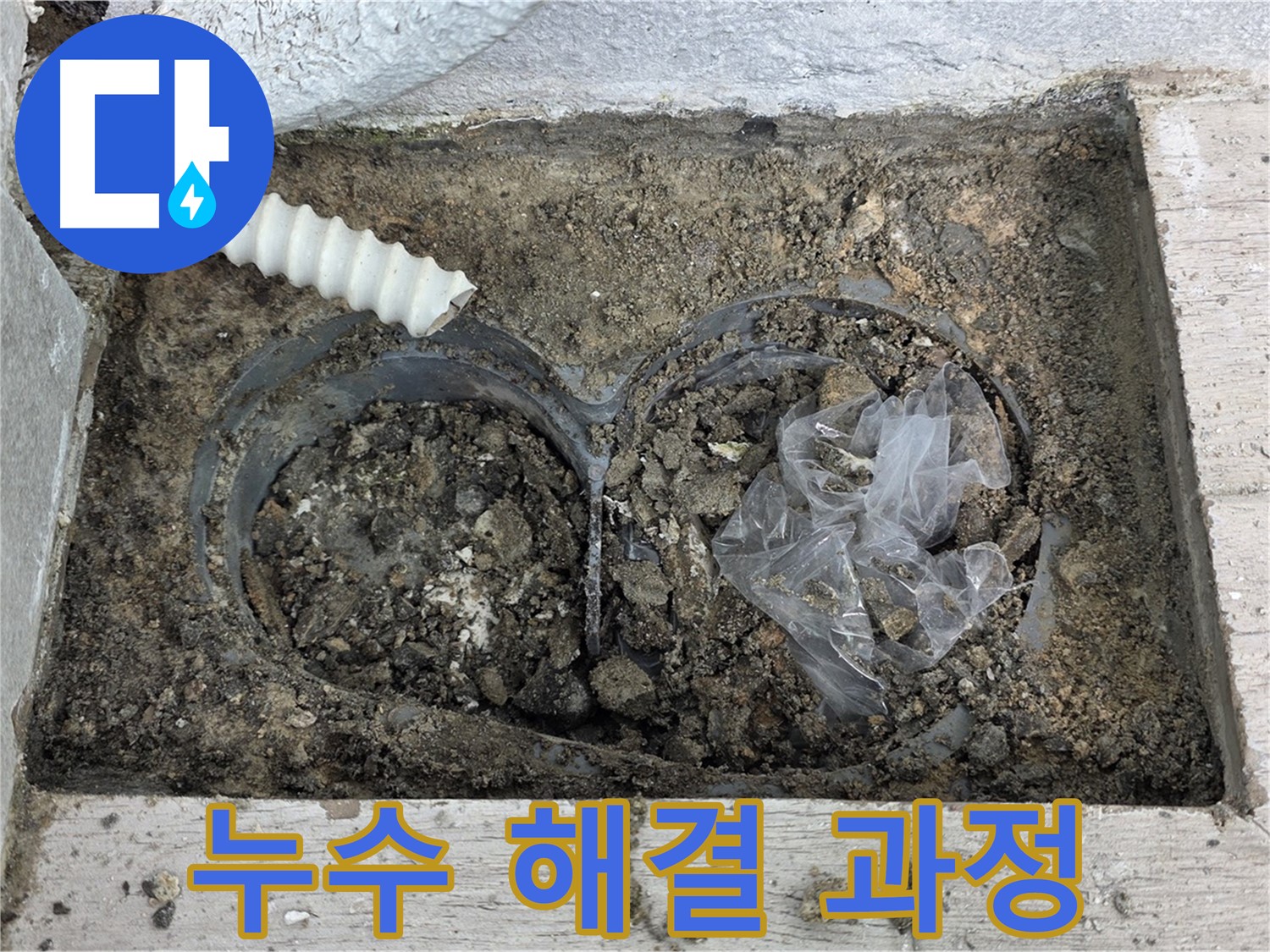 노원구 중계동 청구3차 아파트에서 우수관 주변 누수 해결 과정을 보여드립니다 - 누수 전문가의 꼼꼼한 시공!
