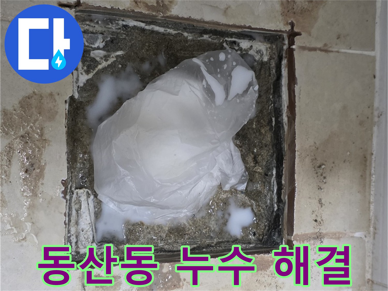 동산동 화장실 변기-유가 주변 누수 문제 해결 및 건물 안전 확보 사진