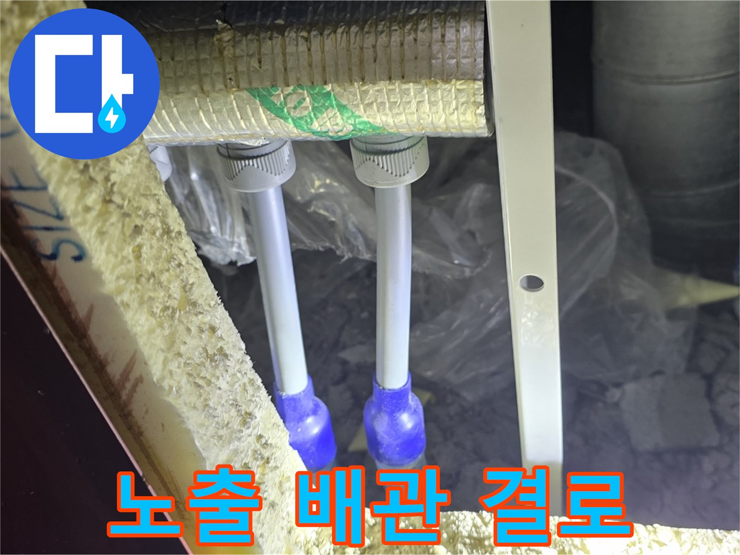 삼숭동 누수 예방 - 노출 배관 주변 결로 발생 및 곰팡이 성장 가능성 사전 점검