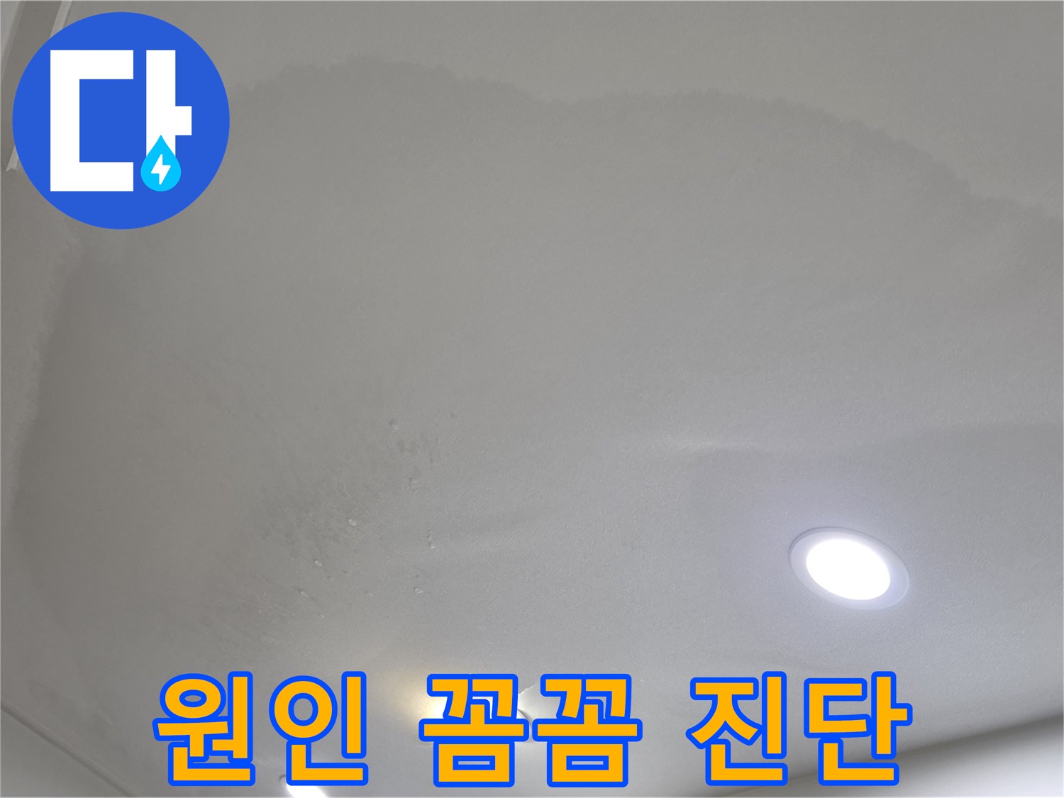 삼숭동 누수 탐지 - 젖은 처진 천장 - 원인 진단