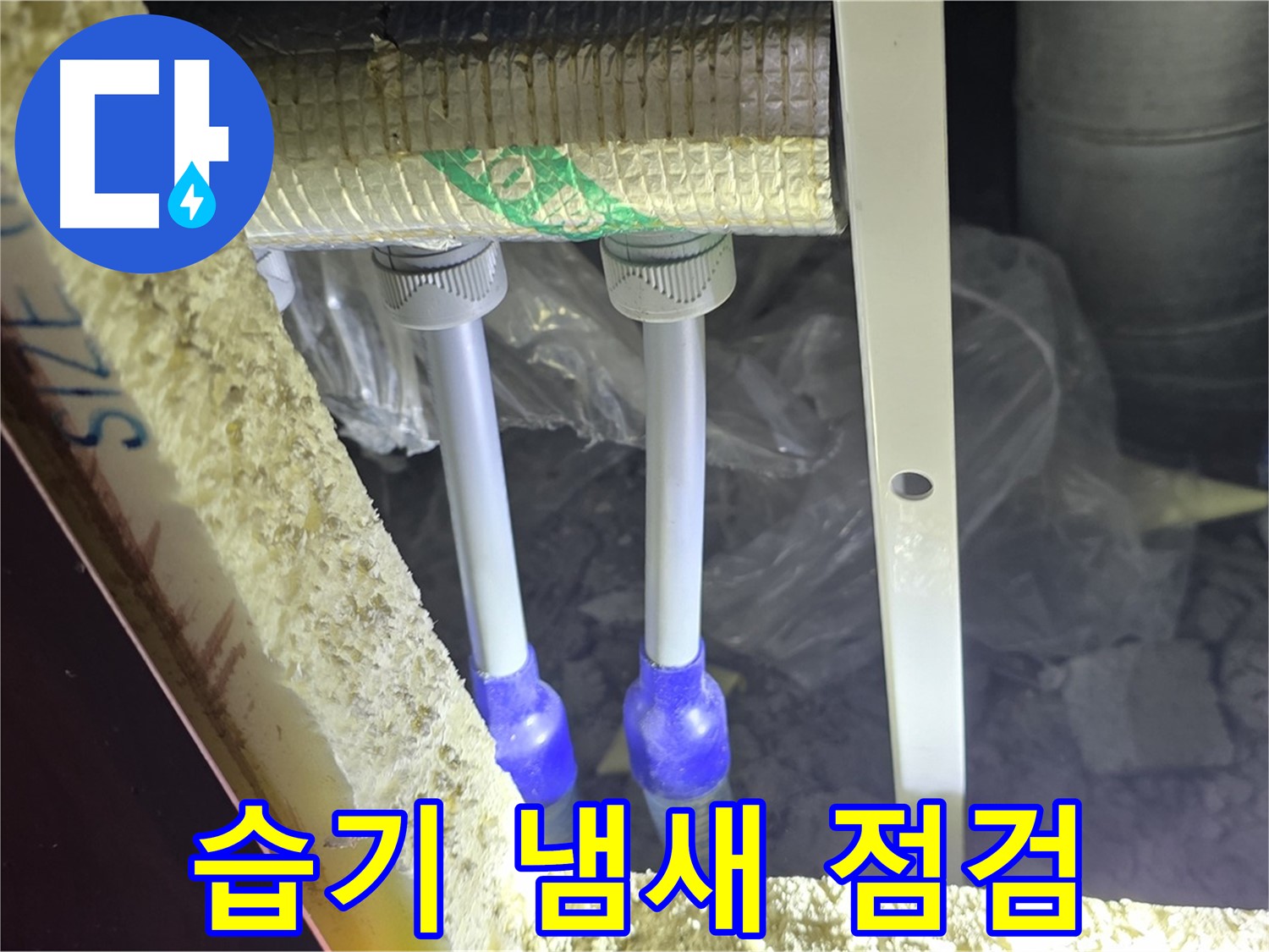 삼숭동 양주자이 아파트 누수 - 배관 연결 부속 주변 습기 및 곰팡이 냄새 발생 여부 꼼꼼 점검