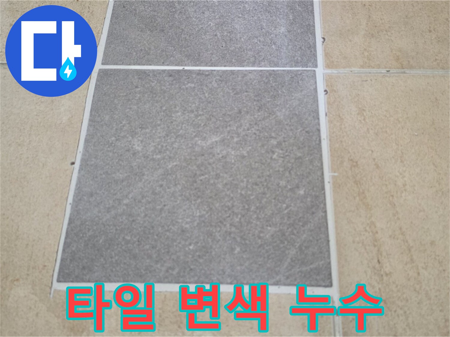 양주 삼숭동 아파트 - 거실 타일 변색 - 누수 가능성을 꼼꼼하게 점검하고 있습니다.