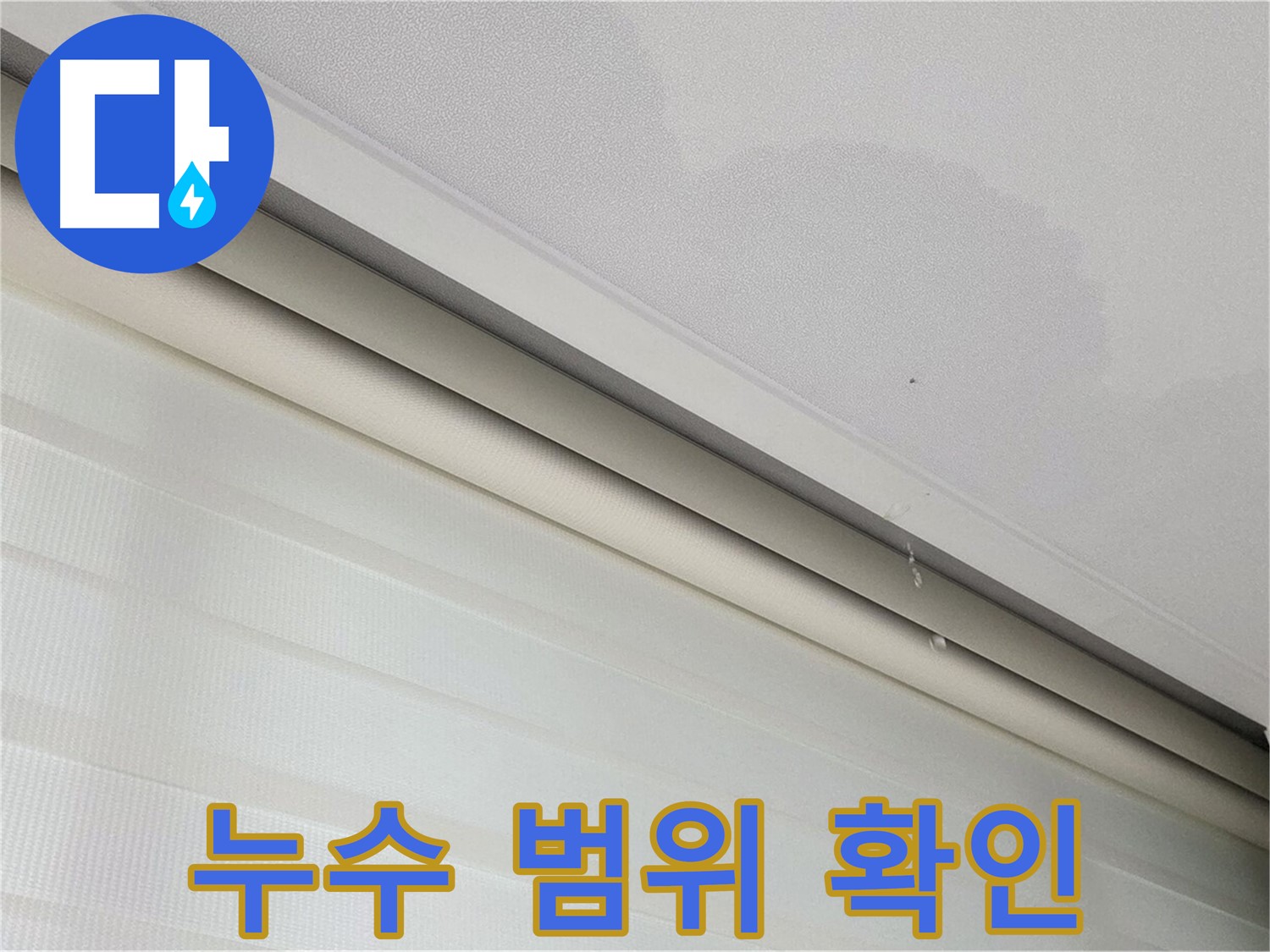 양주 삼숭동 자이아파트 107동 천장 누수 - 누수 범위와 심각성 파악