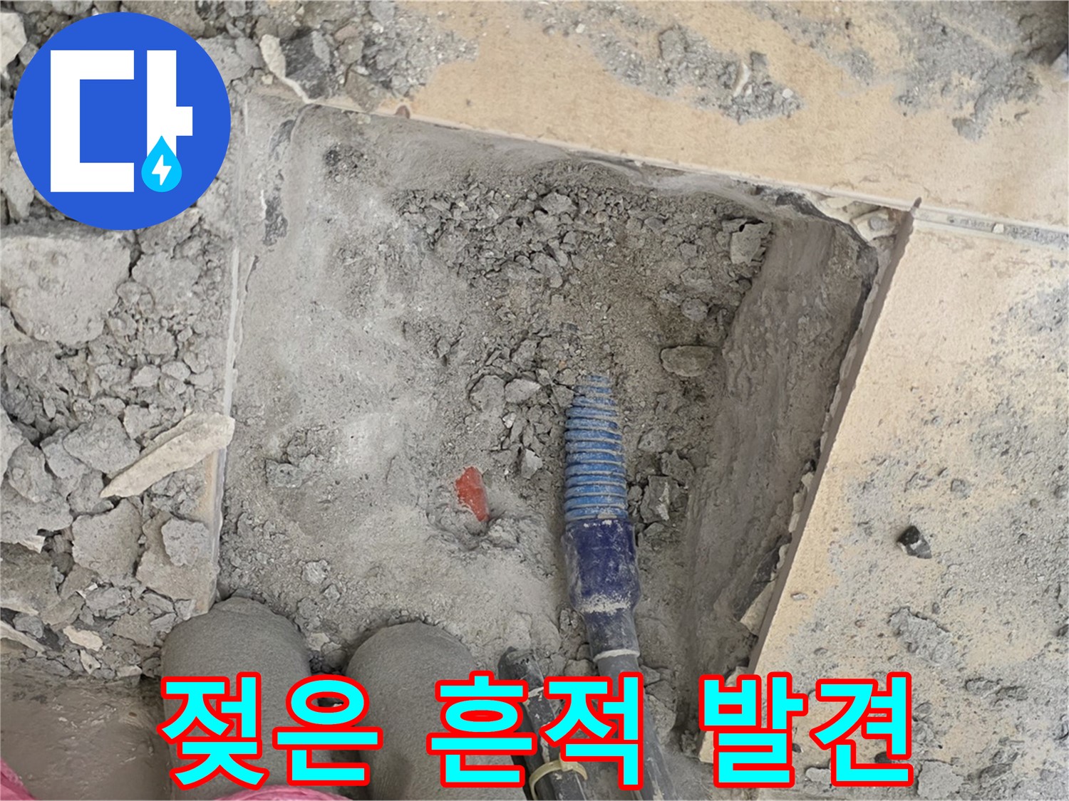 양주 삼숭동 자이아파트 누수 - 젖은 흔적 발견! 누수 지점 포착