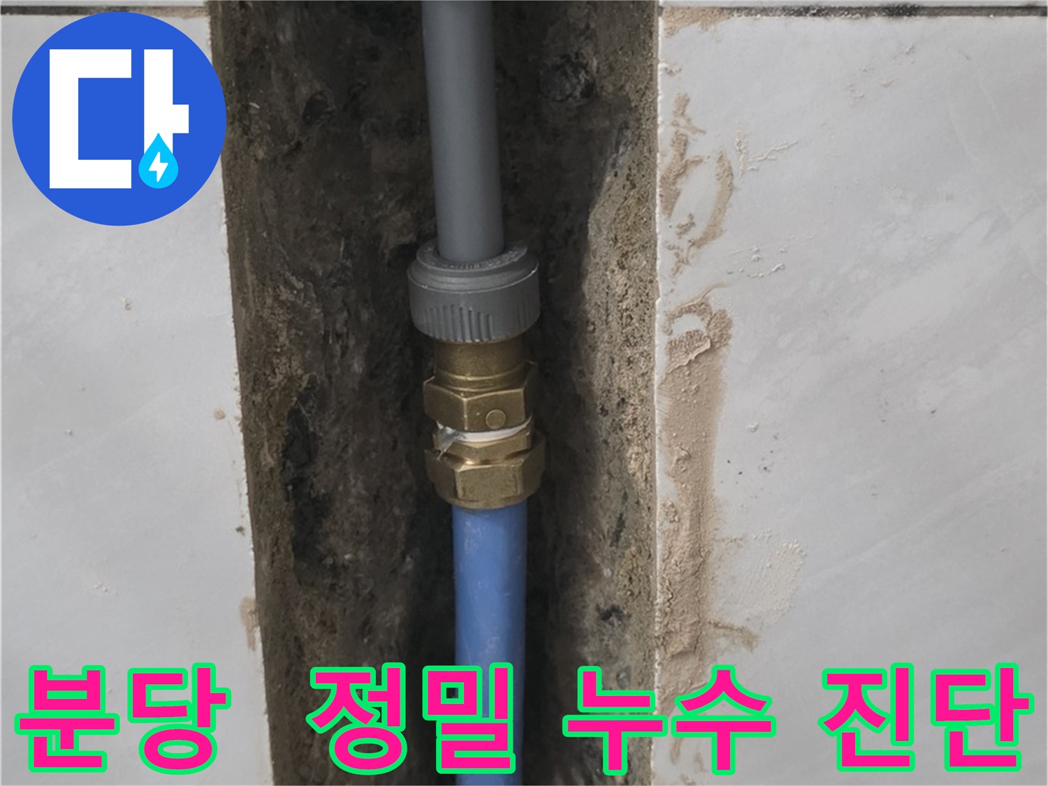 분당 쇳골 - 완벽한 장비로 누수 정확하게 진단 후 배관 교체 해결