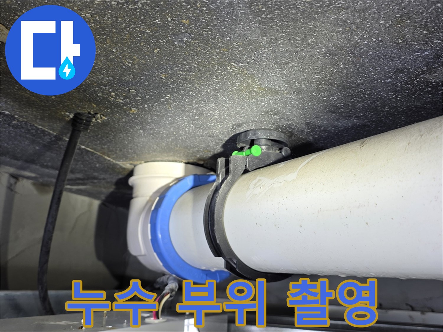 양주 옥정 율정마을 13단지 아파트 누수 - 누수 부위 정밀 촬영 - 정확한 진단을 위한 필수 과정입니다.