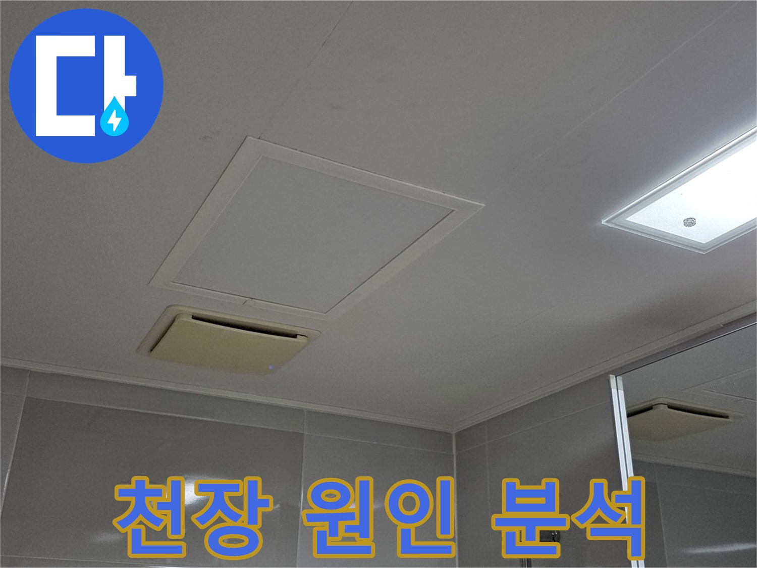 양주 옥정 율정마을 아파트 - 욕실 천장 누수 원인을 정밀하게 분석합니다.