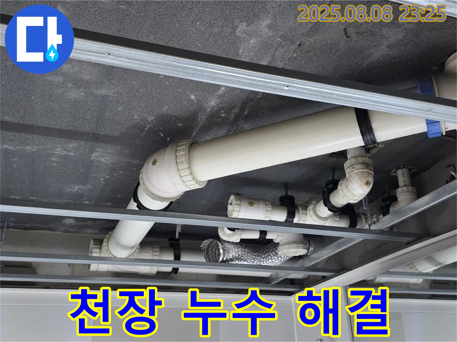 양주 옥정 율정마을 아파트 천장 누수 - 누수탐지 전문 업체에서 확실하게 해결