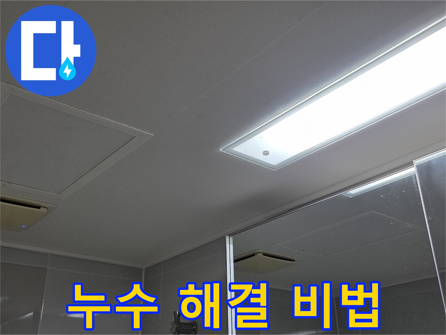 양주 옥정동 율정마을 욕실 천장 누수 - 누수 해결 비법을 공개합니다.