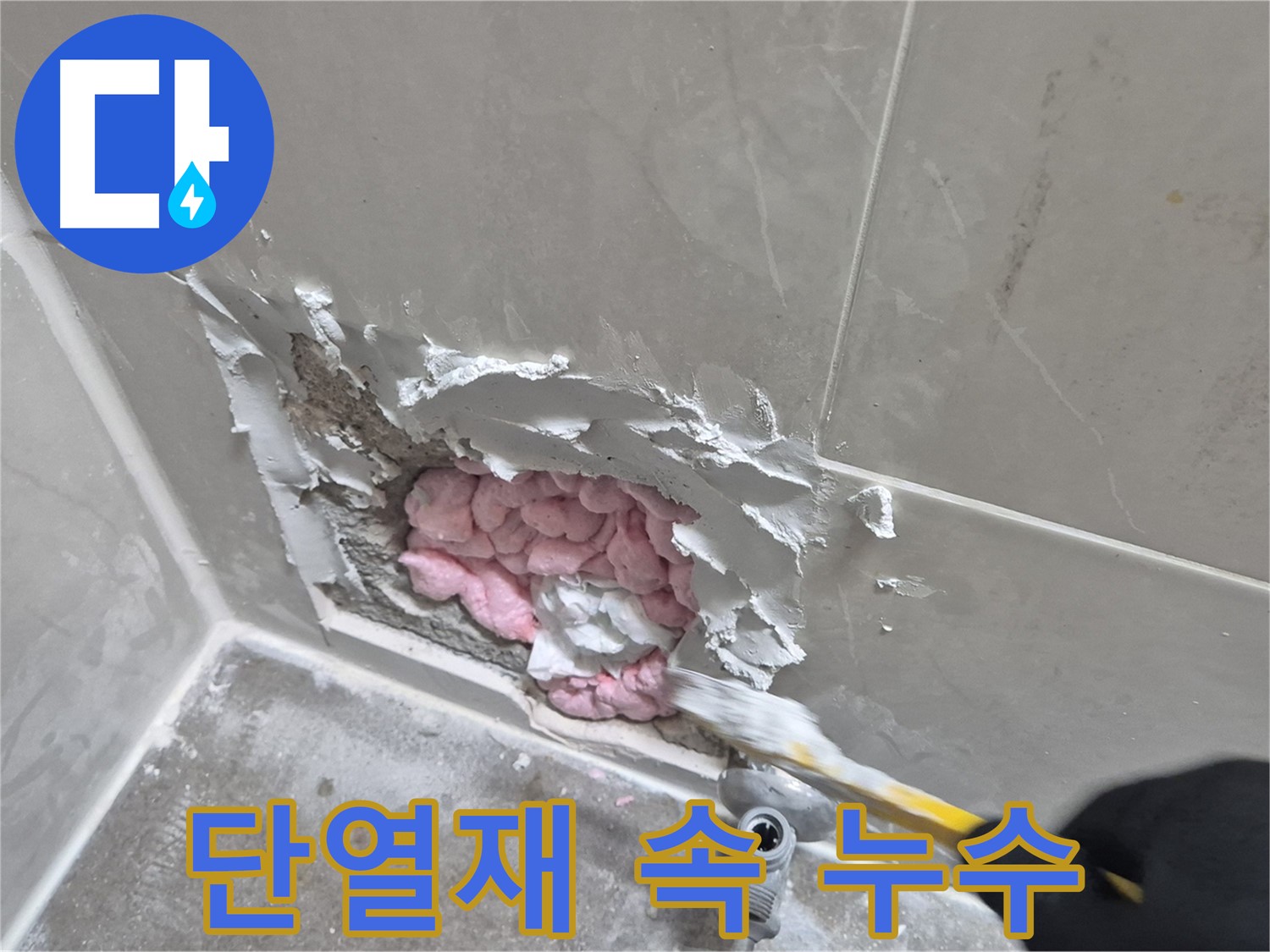 단열재 속 숨은 누수 - 꼼꼼하게 찾아냈습니다!