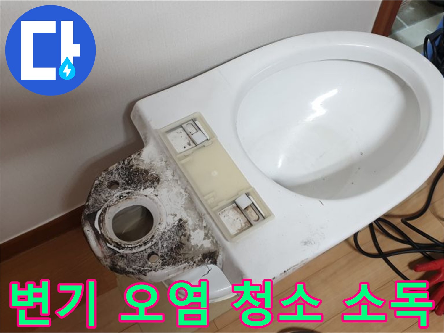 변기 오염 - 완벽 청소 후 소독 서비스 제공