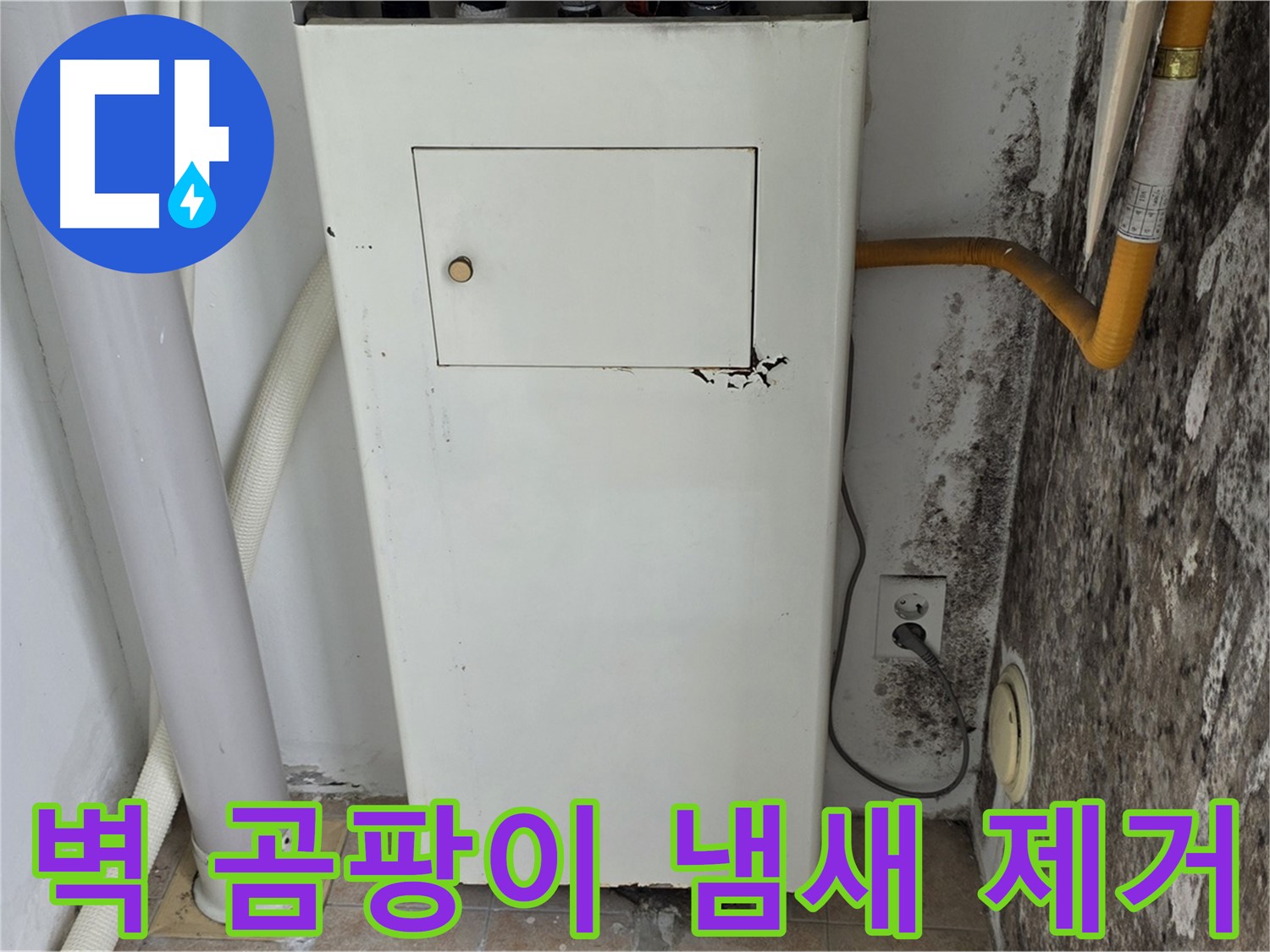 길음동 숭인로 - 곰팡이 핀 벽의 곰팡이 냄새 제거 시공을 위한 전문가 방문