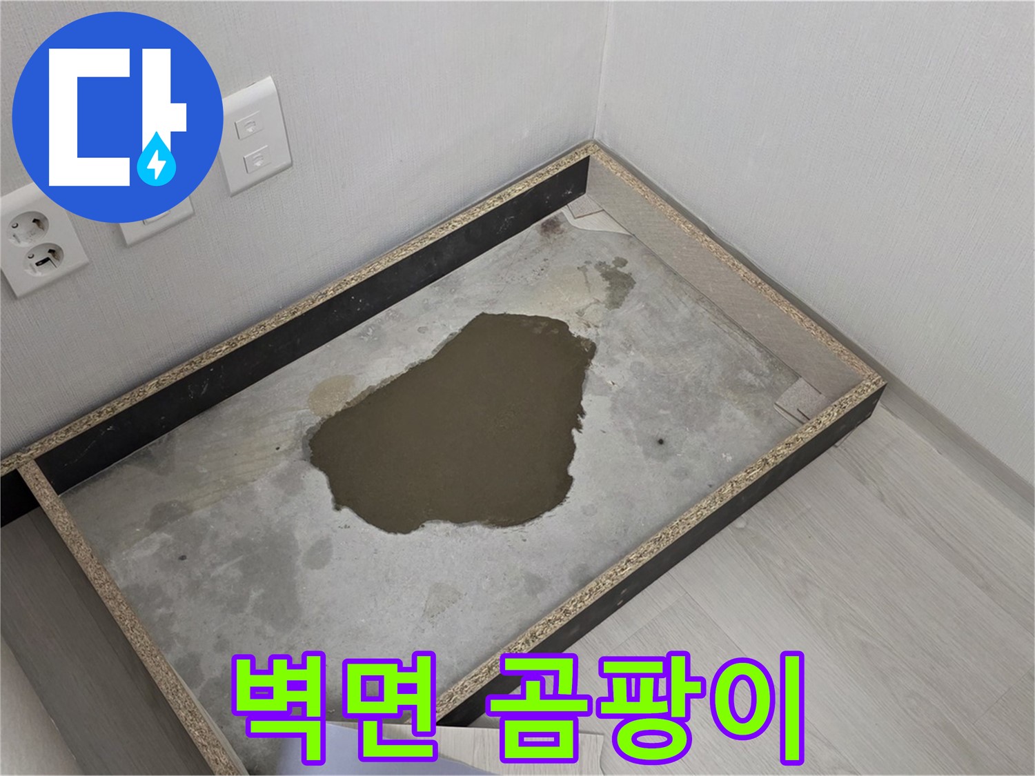성북구 길음동 누수 - 벽면 하단 곰팡이 발견, 누수 원인 철저 분석 및 곰팡이 제거