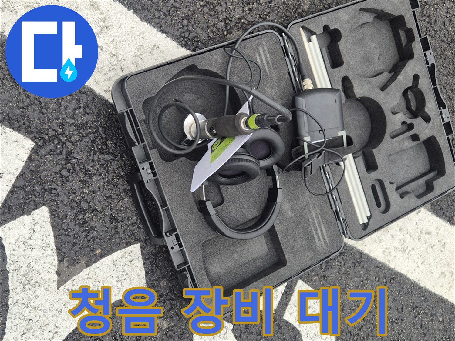 청음 장비 - 와수리 지역 누수 문제 해결 준비 완료!
