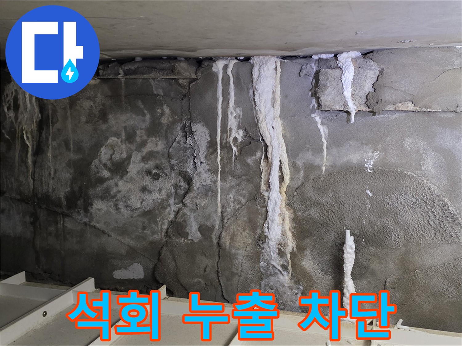 분당 운중동 건물 누수 - 석회 누출, 완벽 차단으로 안심