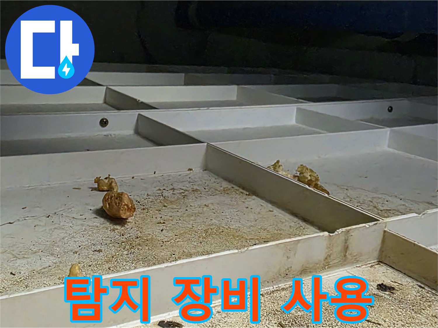탐지 장비 사용 - 누수 탐지 장비 사용