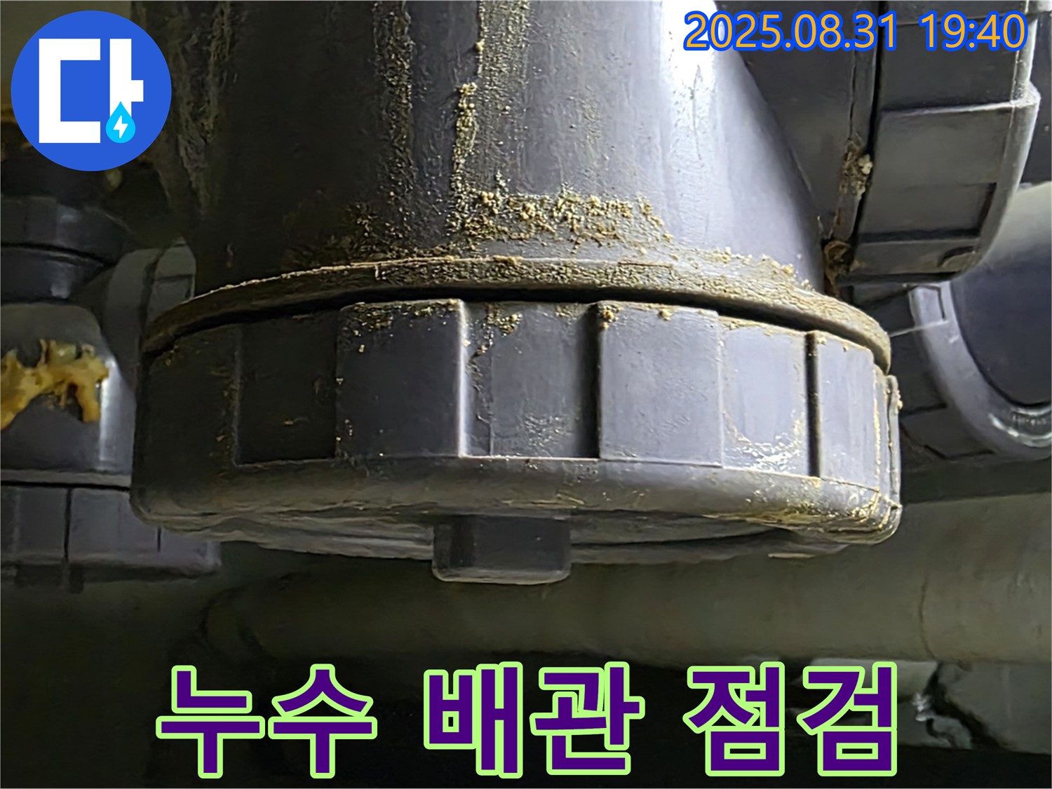 분당 이매동 누수 - 누수된 배관의 상태를 꼼꼼하게 점검하고 있습니다