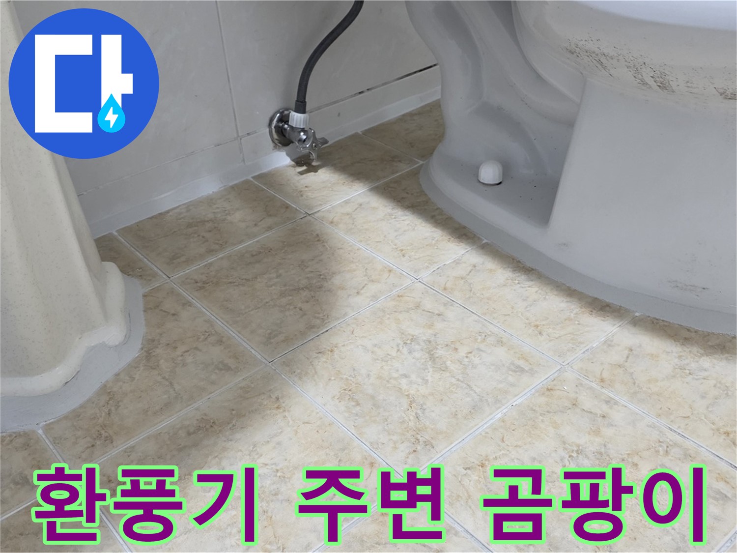 환풍기 주변 곰팡이 - 습기로 인한 벽 곰팡이
