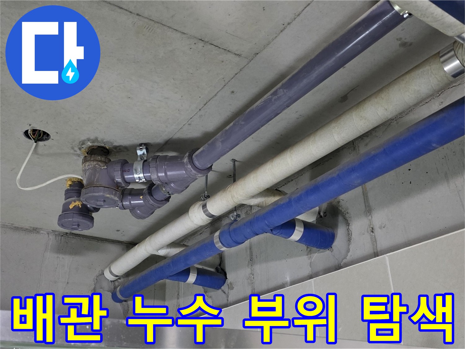 분당 산운마을 배관 누수 부위 탐색 - 첨단 장비로 정확하게!