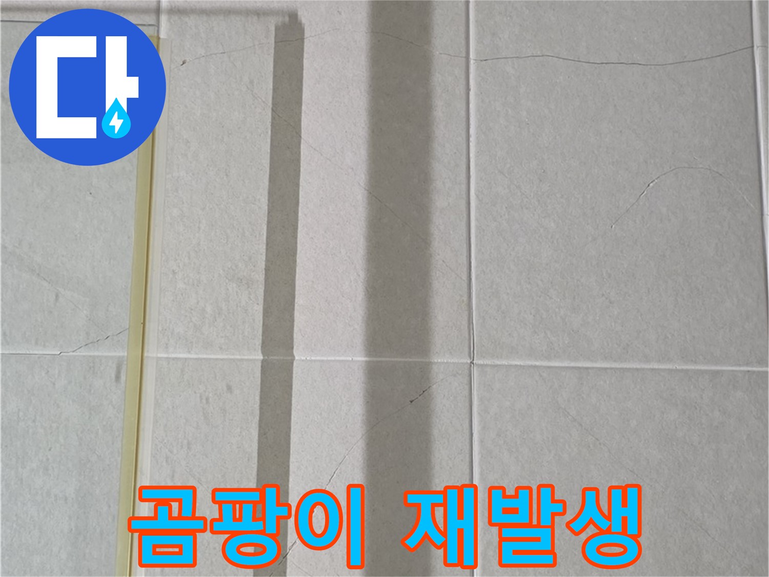 산운마을 6단지 샤워부스 - 벽면 타일 틈새 누수, 실리콘 시공 후 곰팡이 재발생