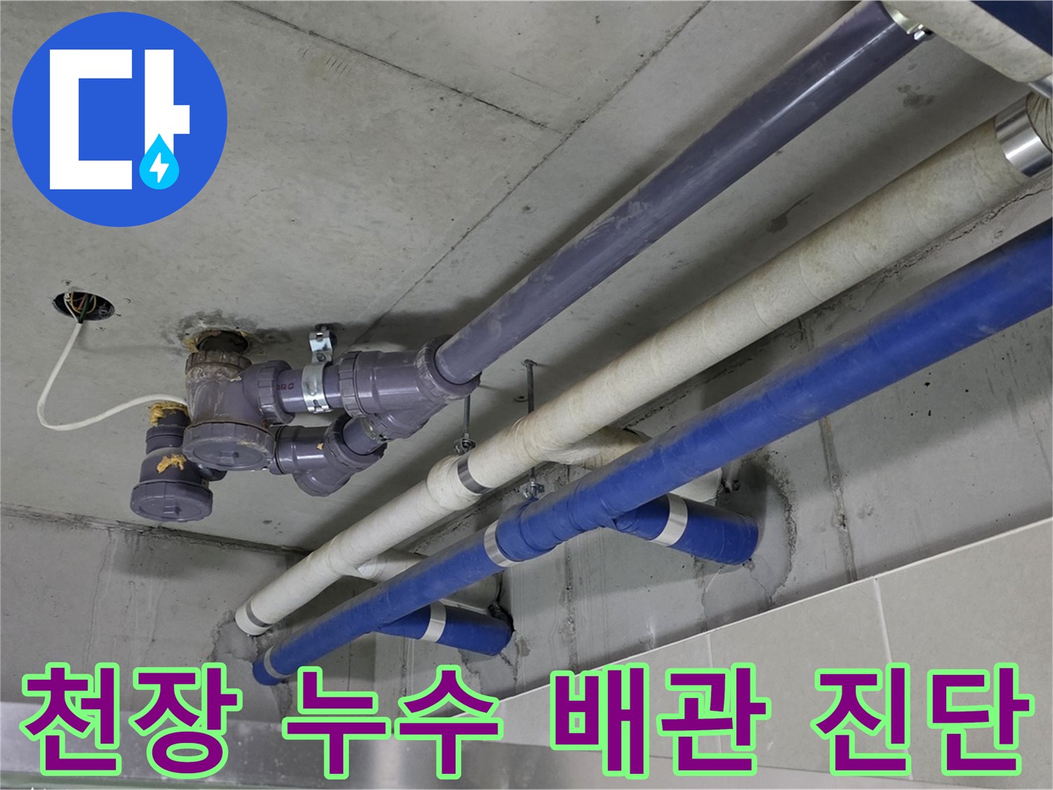운중동 아파트 천장 누수 배관 진단 - 누수 원인 정확히 파악