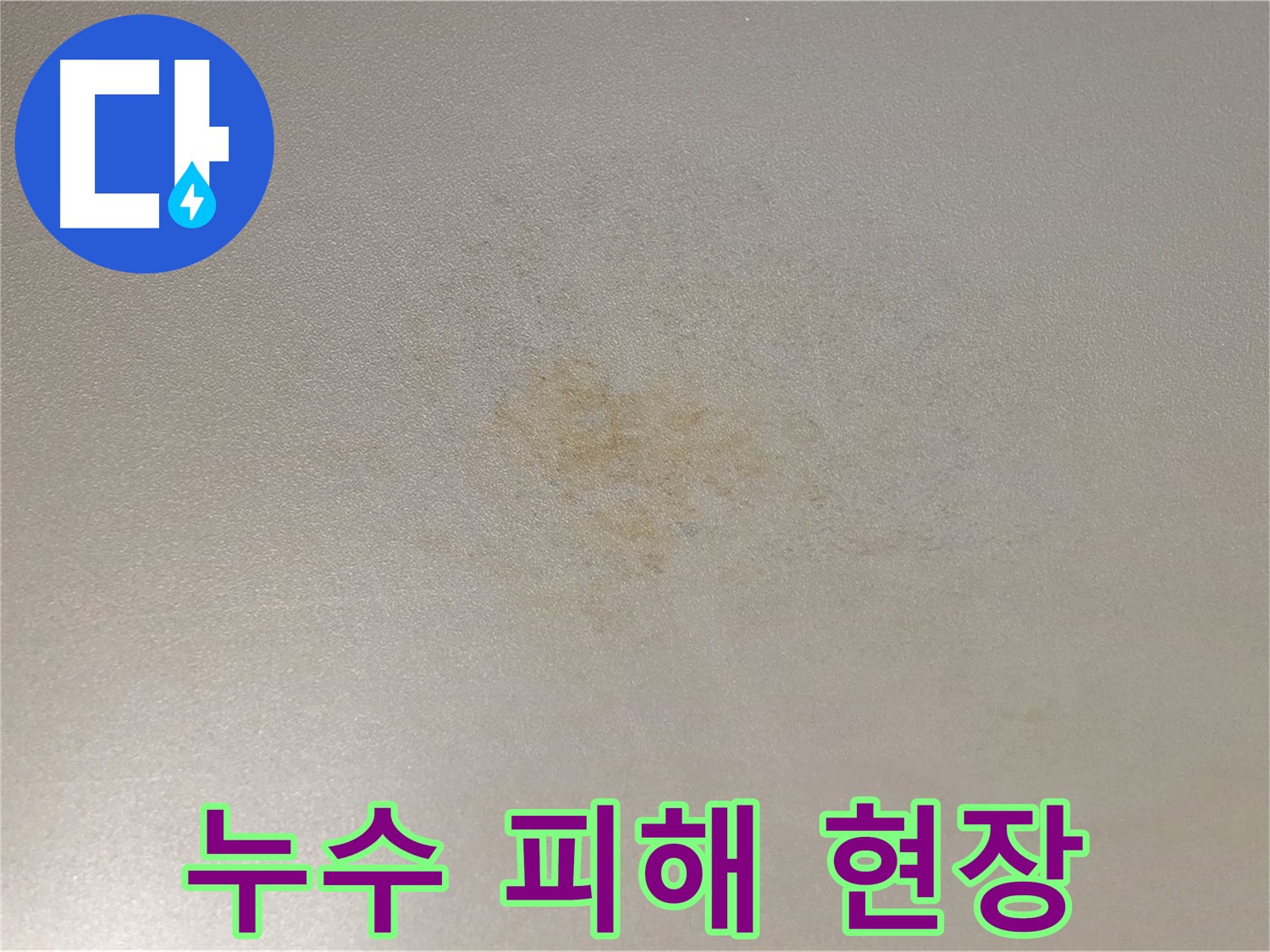 누수 피해 현장 - 광진구 능동 누수 탐지 및 복구 전문