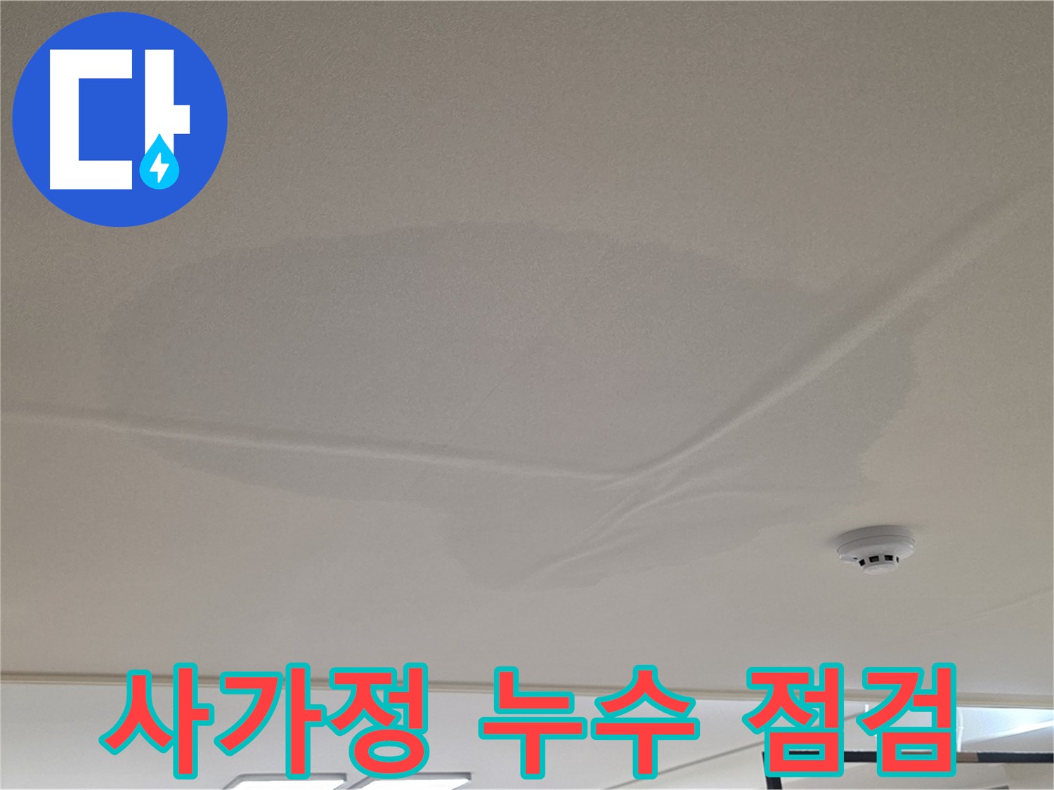 사가정 아파트 천장 누수 - 넓은 범위 물 얼룩 - 긴급 점검 및 초기 진단