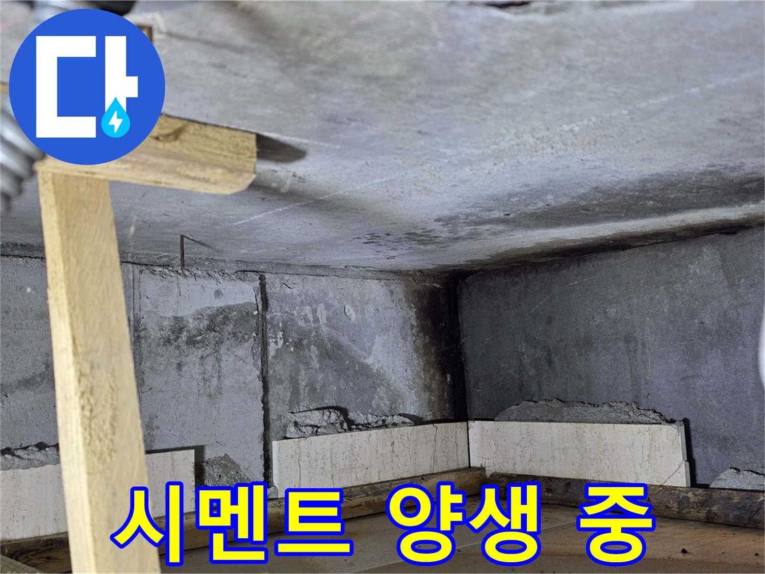 욕조 조적 시멘트 양생 - 온도 습도 맞춰 꼼꼼하게!
