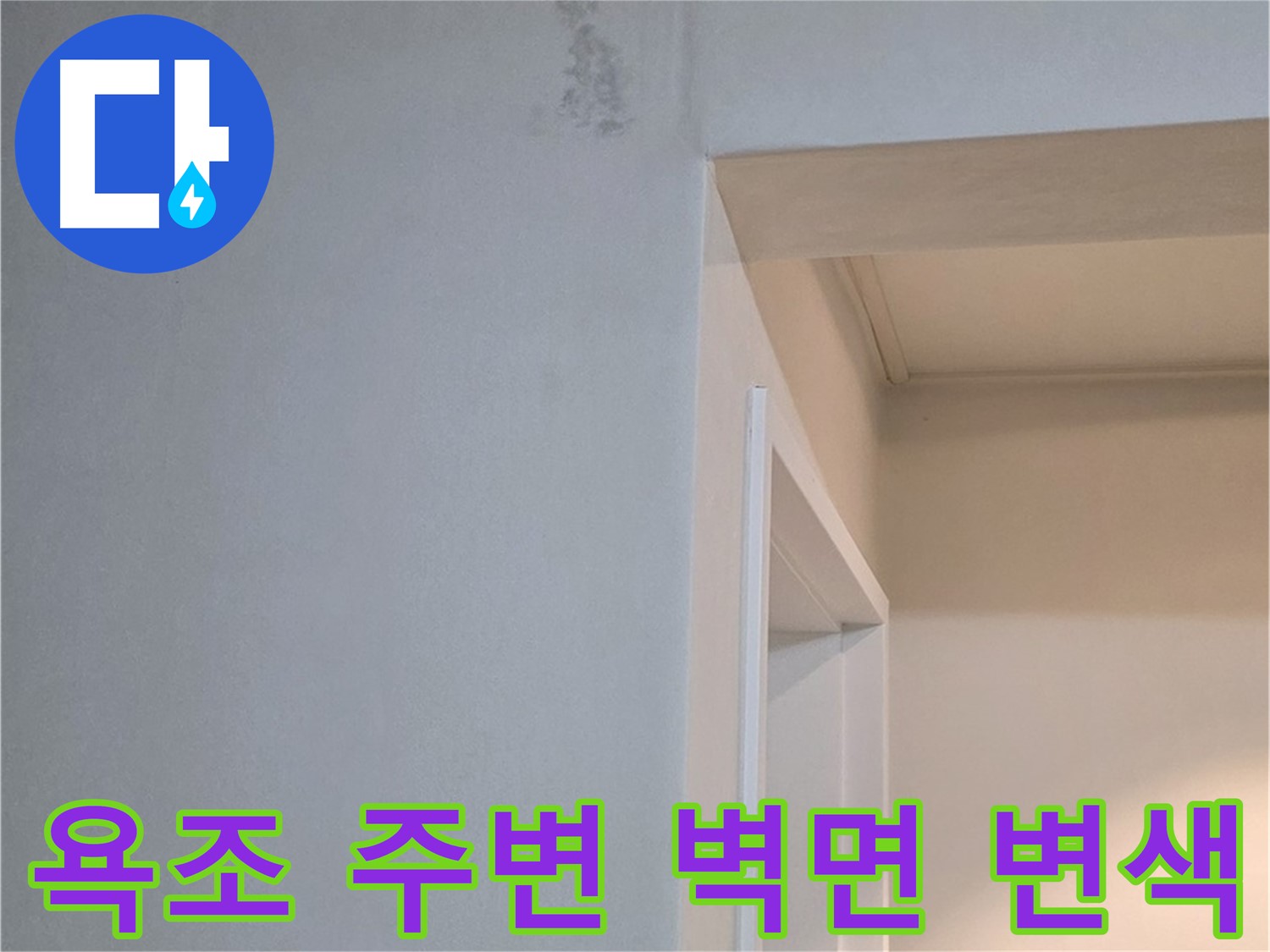 포천 일동 기산리 아파트 욕조 주변 벽면 변색 - 곰팡이 발생 위험 진단