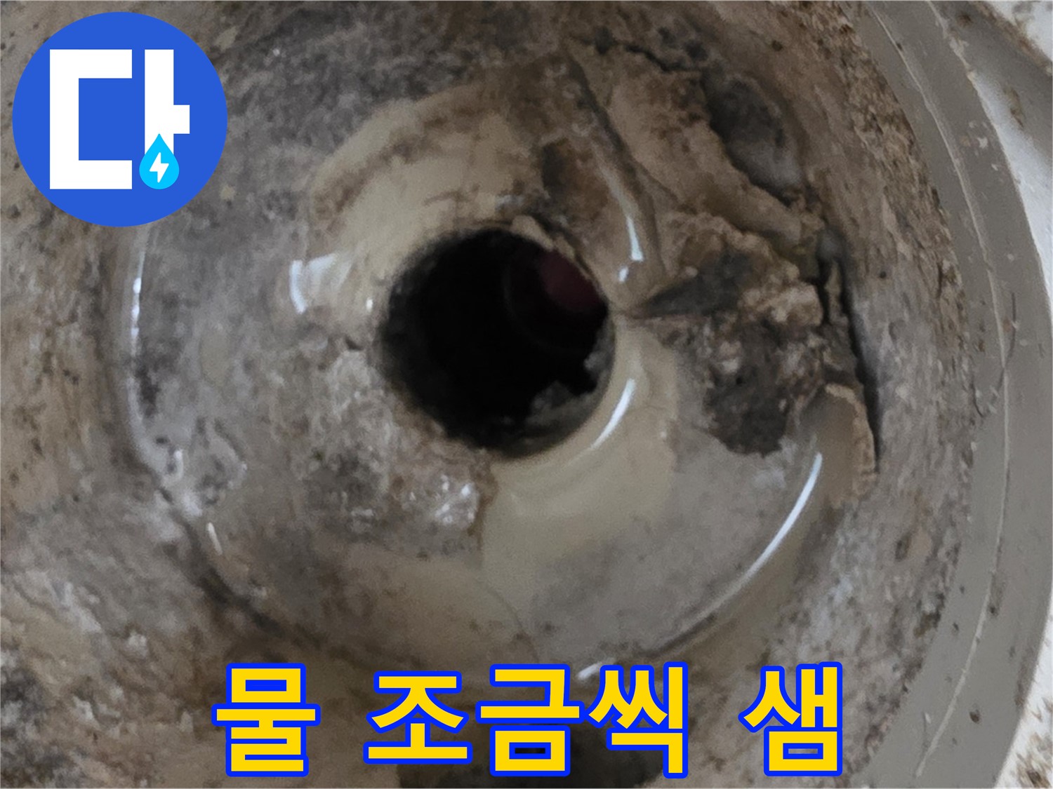포천시 일동면 기산베스트빌 아파트 - 베란다 배수구 물 조금씩 샘, 누수 가능성 진단!