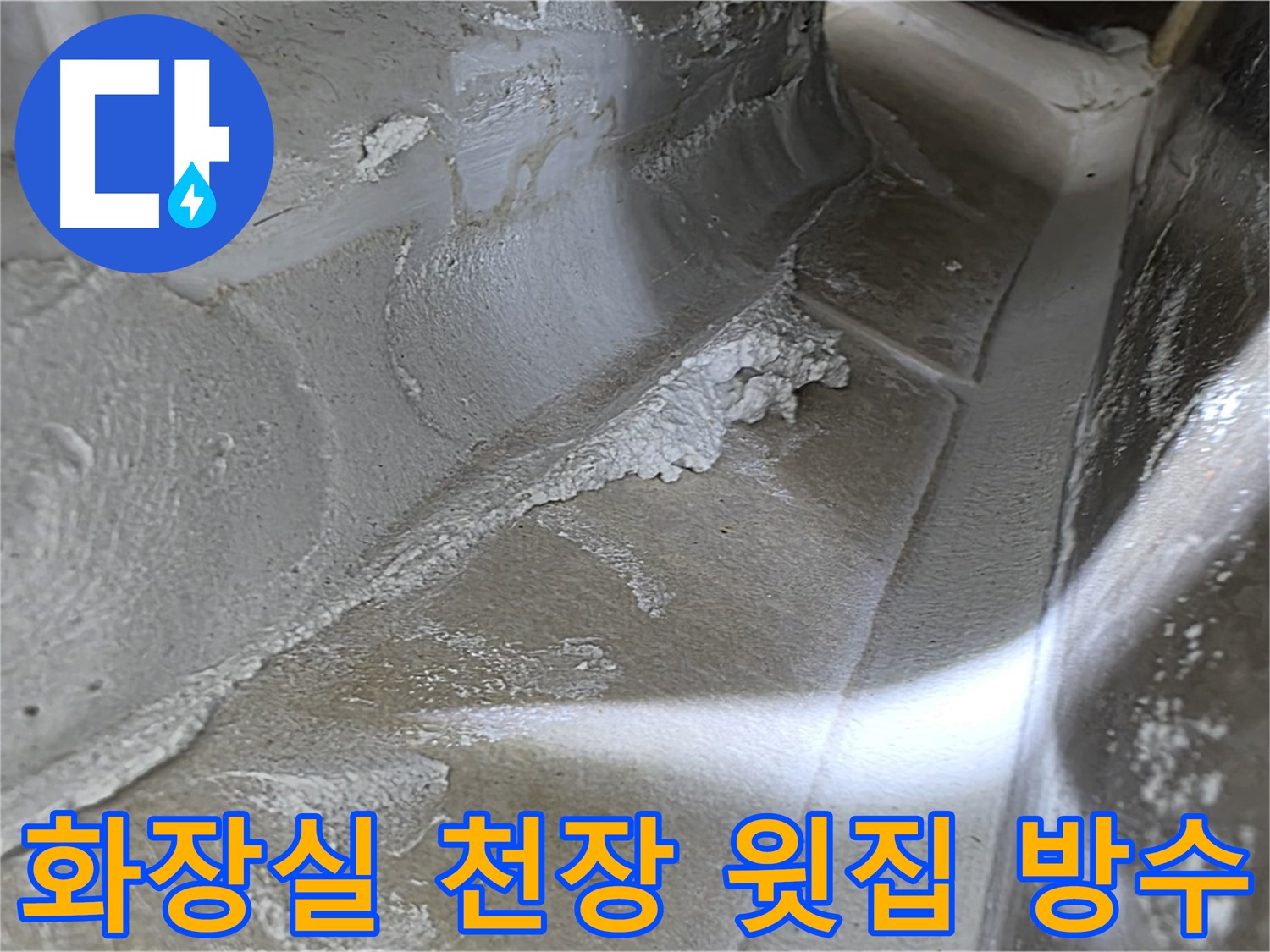 양주 옥정 율정마을 아파트 화장실 천장 누수 - 윗집 방수 문제 해결로 누수를 완벽하게 차단합니다.