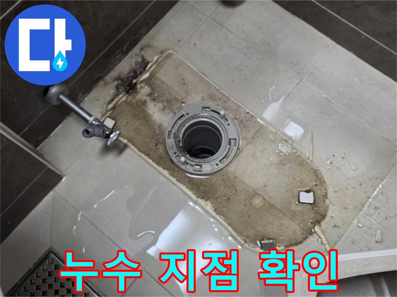 양주 옥정 율정마을13단지 아파트 - 변기 철거 후 누수 지점 정확히 확인