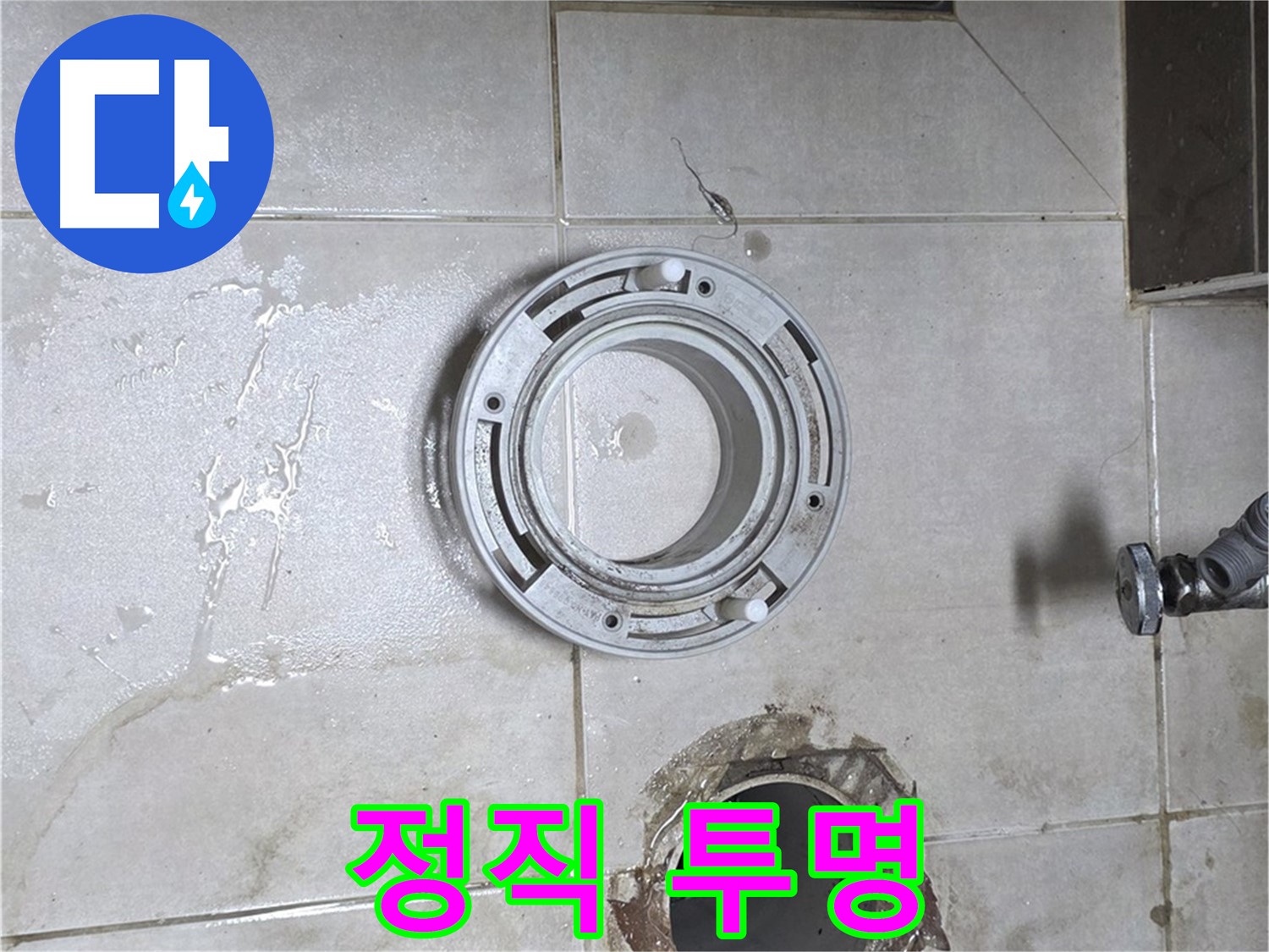 양주 옥정동 율정마을 아파트 변기 하수구 누수 - 정직한 견적, 투명한 시공 약속