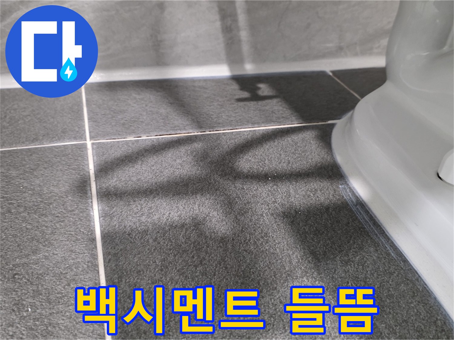 변기 하부 백시멘트 들뜸 - 누수의 초기 증상일 수 있습니다.