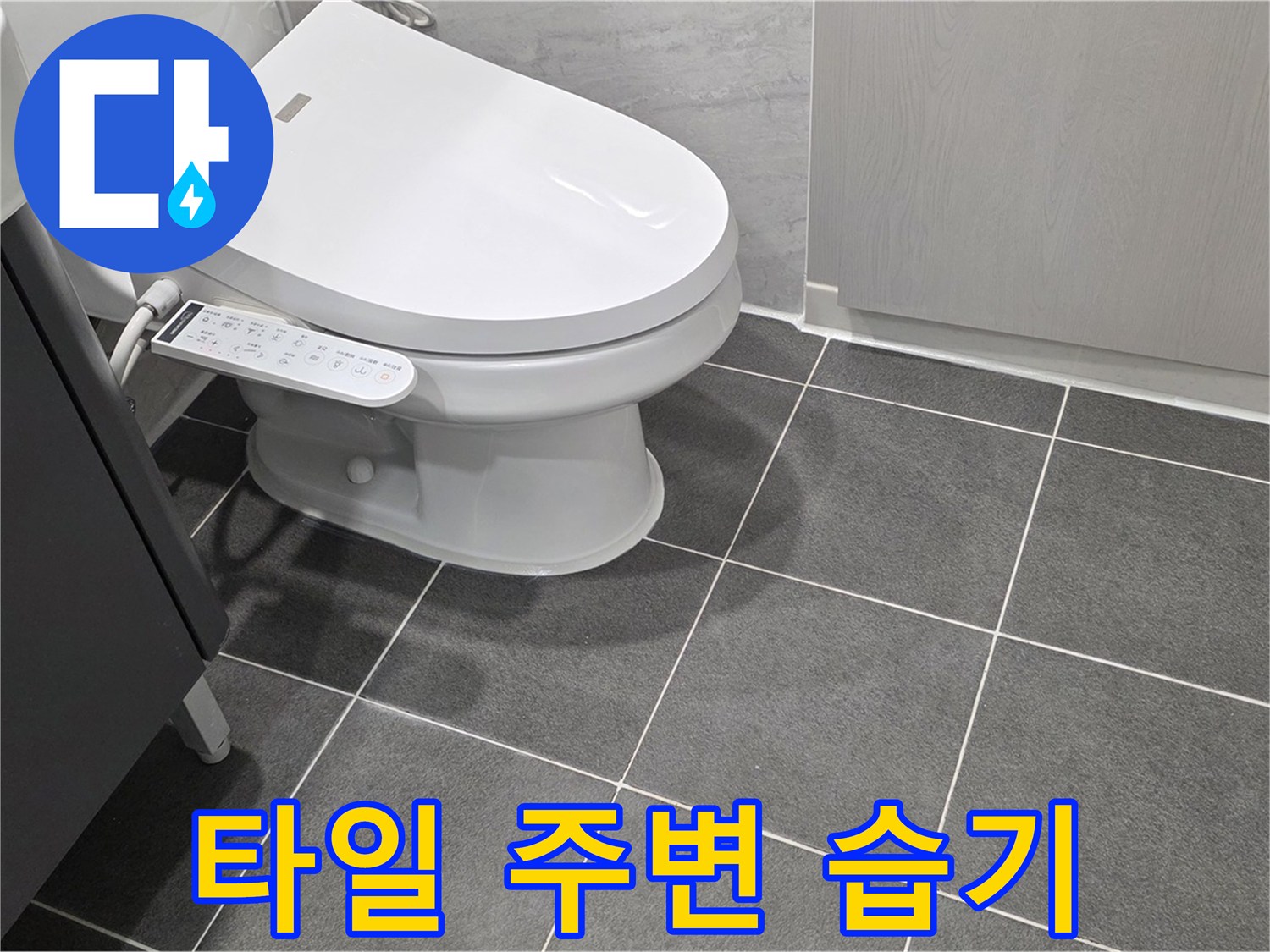 운정 누수 - 깨진 타일 주변 습기 상태 꼼꼼하게 점검