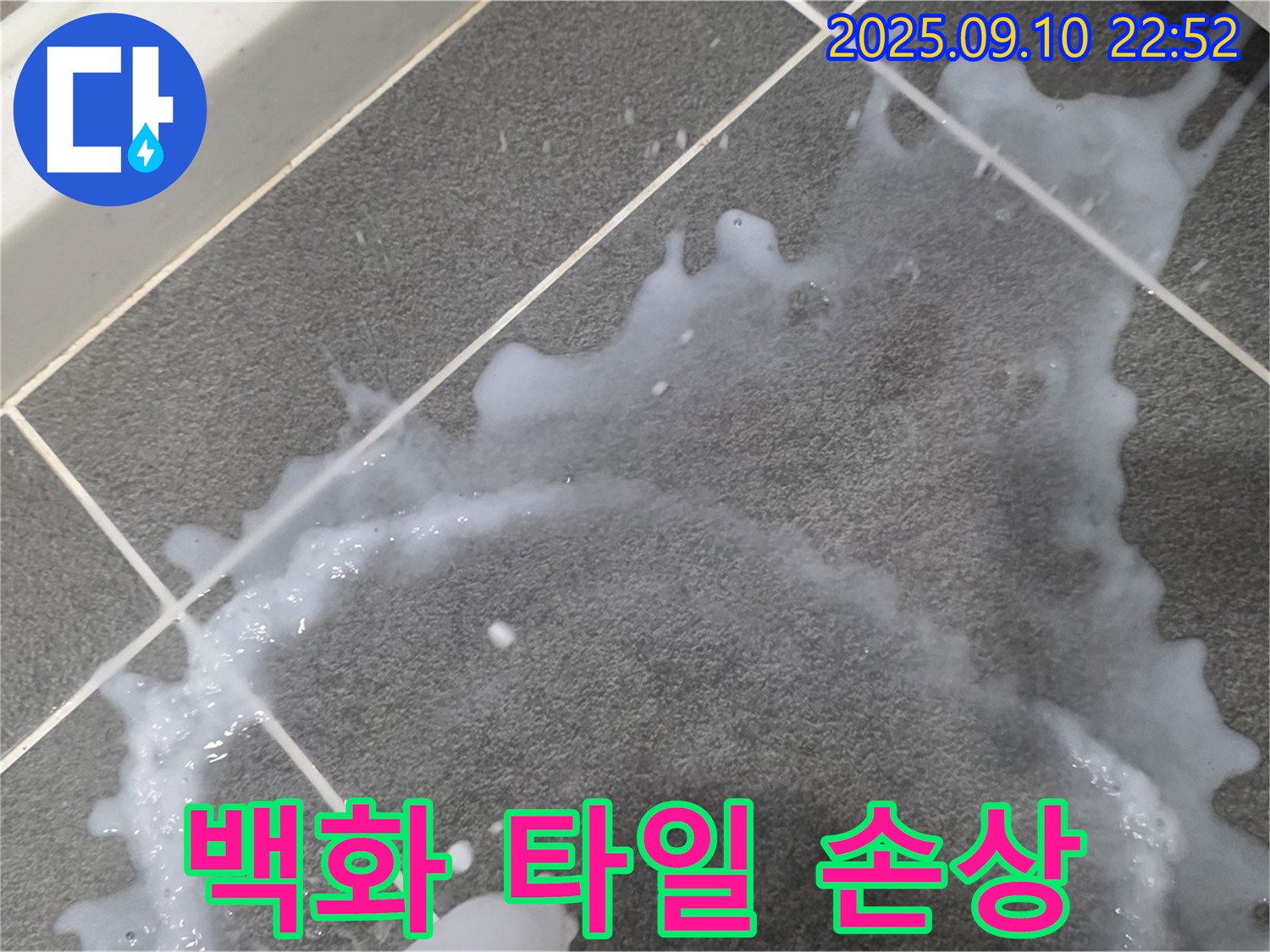 운정 동패동 운정어반프라임 아파트 - 타일 누수 문제 해결 전문 - 백화 현상과 타일 손상 누수 해결 전문 기술력을 소개합니다.