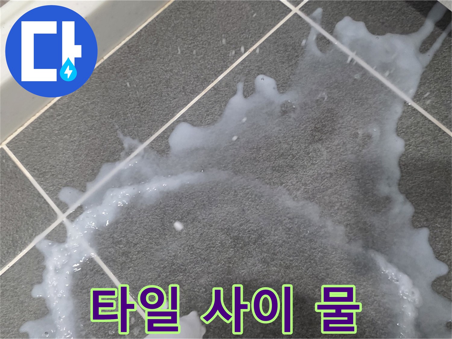 파주시 동패동 운정어반프라임 1201동 아파트 타일 사이 물기 - 초기 누수 발견, 신속한 누수탐지로 해결합니다.