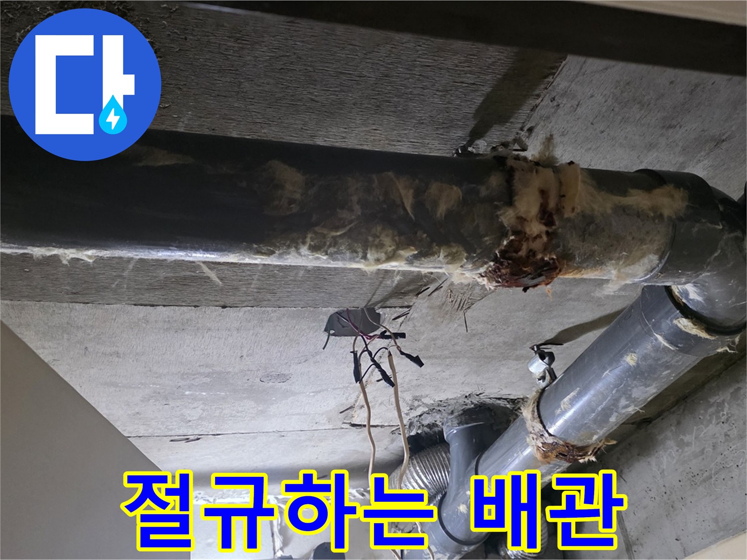 은평구 신사동 - 곰팡이 슨 보온재와 축축한 배관, 배관의 절규가 들립니다