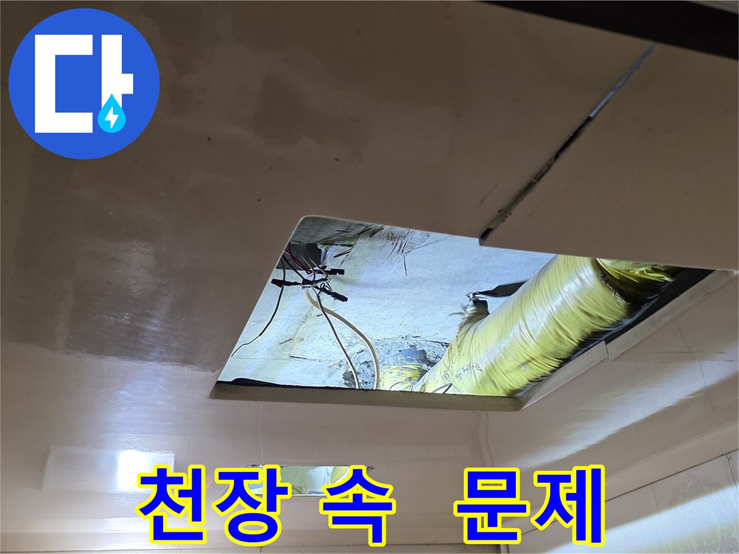 은평구 신사동 새절역현대아파트 천장 - 천장 속에서 드디어 문제점을 발견했습니다!