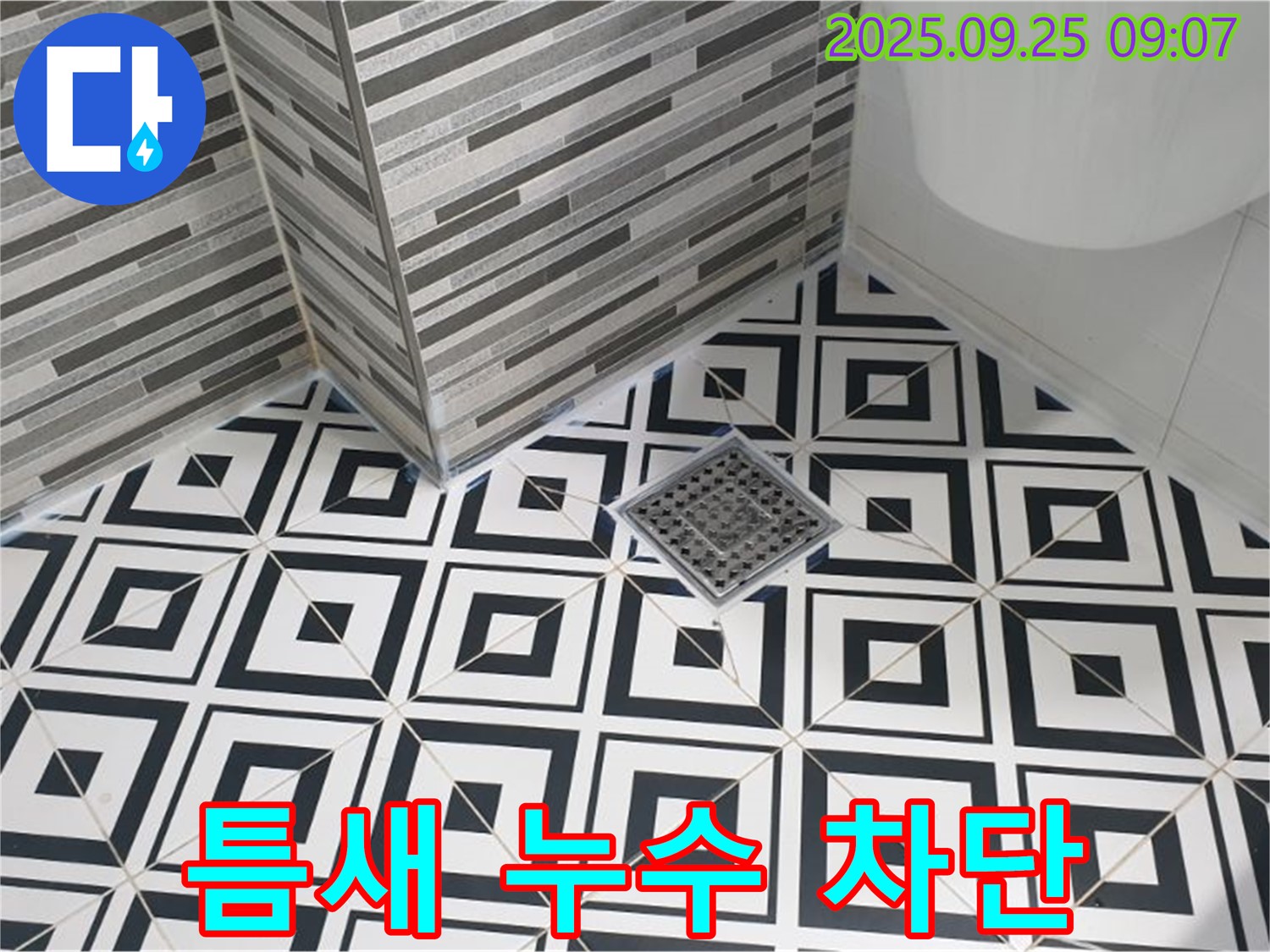 양주 백석 욕실 타일 틈새 누수 차단 - 꼼꼼한 시공으로 누수 걱정 없이!