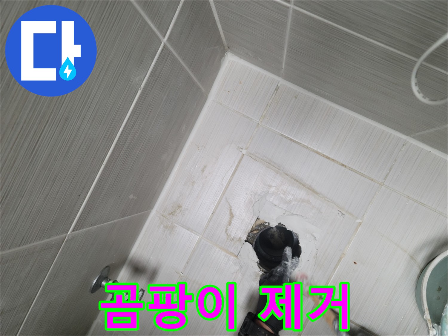동두천 누수 - 욕실 하수구 주변 곰팡이 제거 및 누수 해결