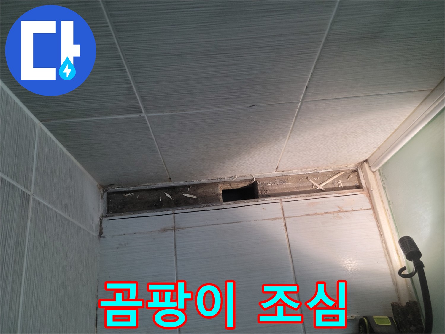 동두천 신창비바패밀리 욕실 천장 누수 - 곰팡이 조심, 긴급 대응