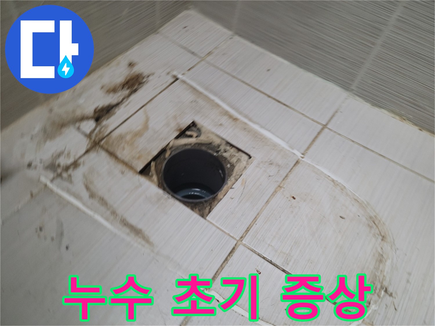 배수구 주변 - 누수 초기 증상 재확인
