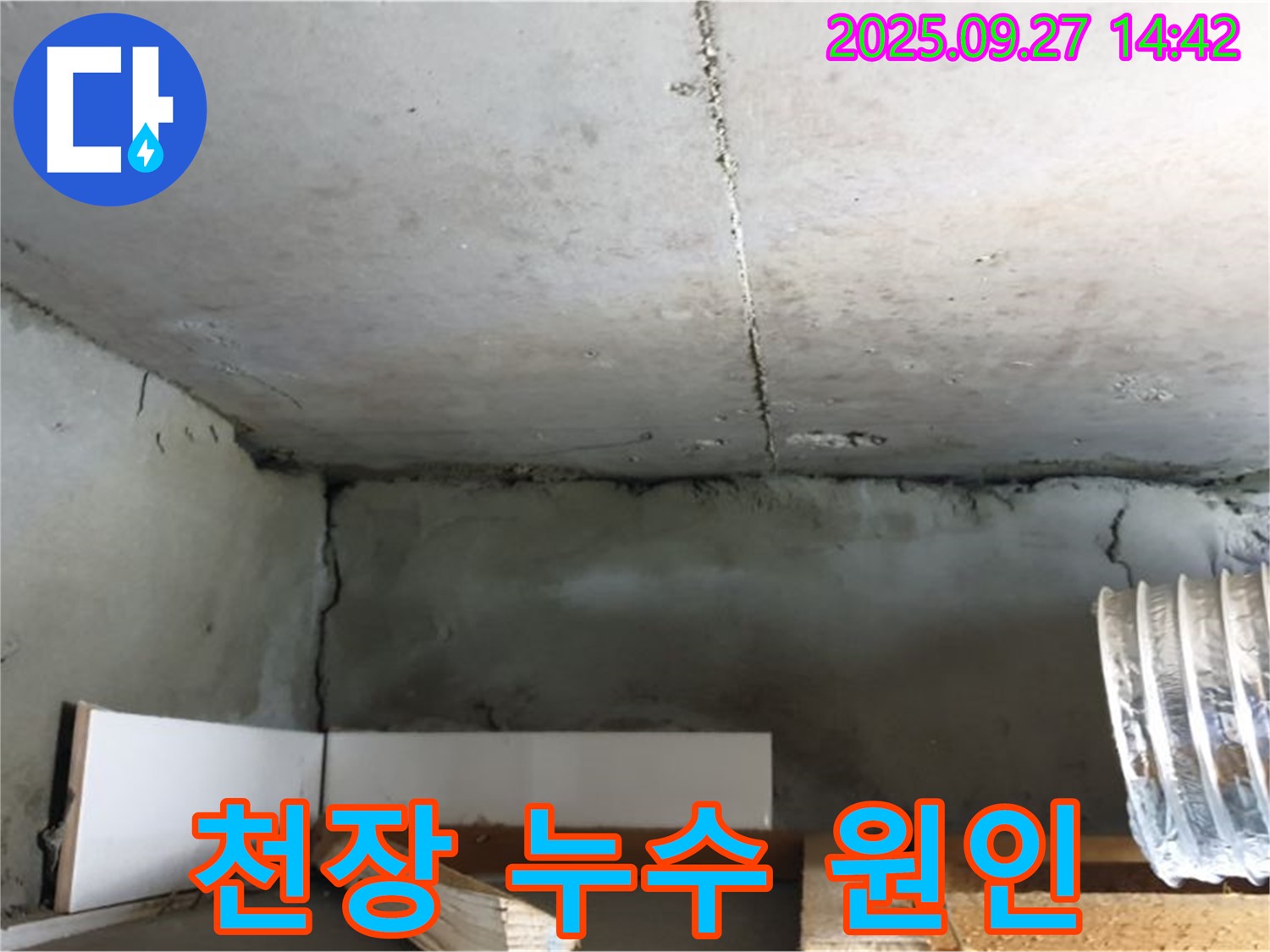 양주시 광적면 천장 누수 - 누수 원인 파악을 위한 첨단 장비 사용