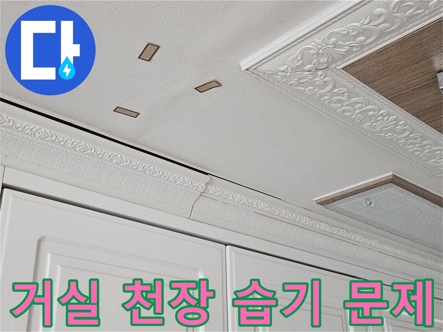아랫집 거실 천장 습기 - 곰팡이 발생 우려