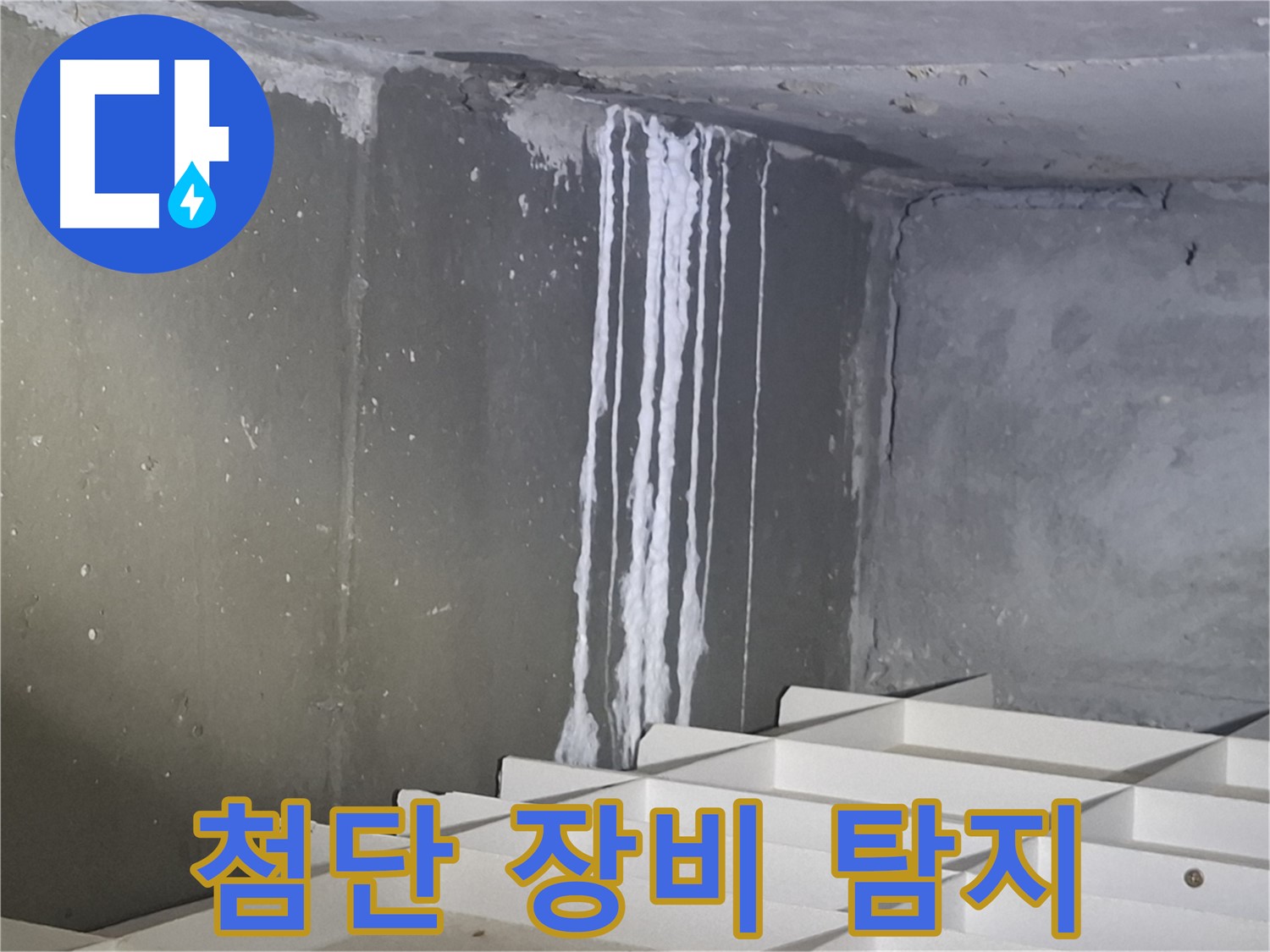 성남 봇들마을 아파트 누수 - 첨단 장비로 주차장 누수 지점을 정확하게 탐지