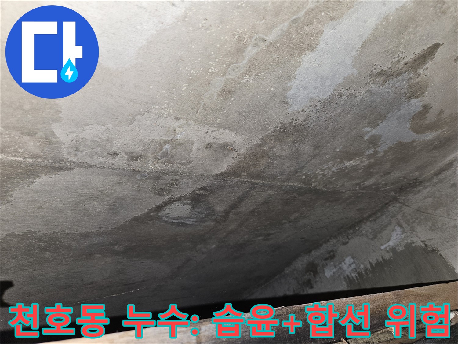 강동구 천호동 아파트 누수 - 습윤, 합선 위험은 즉시 조치